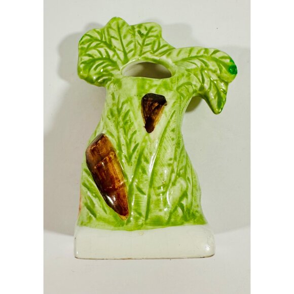 Vintage California Flamingo & Palm Tree Ceramic Toothpick Holder Decoration - Picture 11 of 12